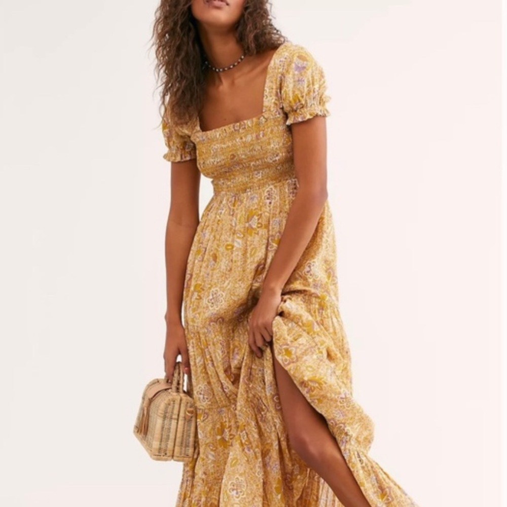 Free People Getaway Floral Tiered Maxi Dress